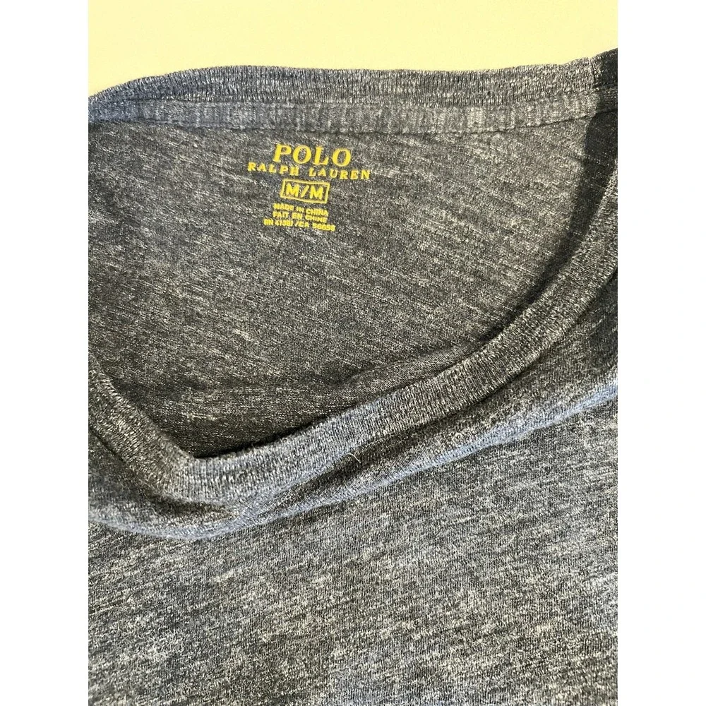 Polo‎ Ralph Lauren Men's Size M Blue Custom Slim Fit Shirt Long Sleeve
